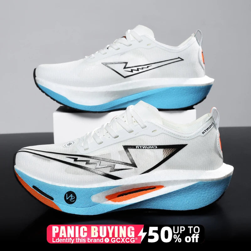Running Shoes Carbon Board Marathon Breathable Lightweight Sneakers