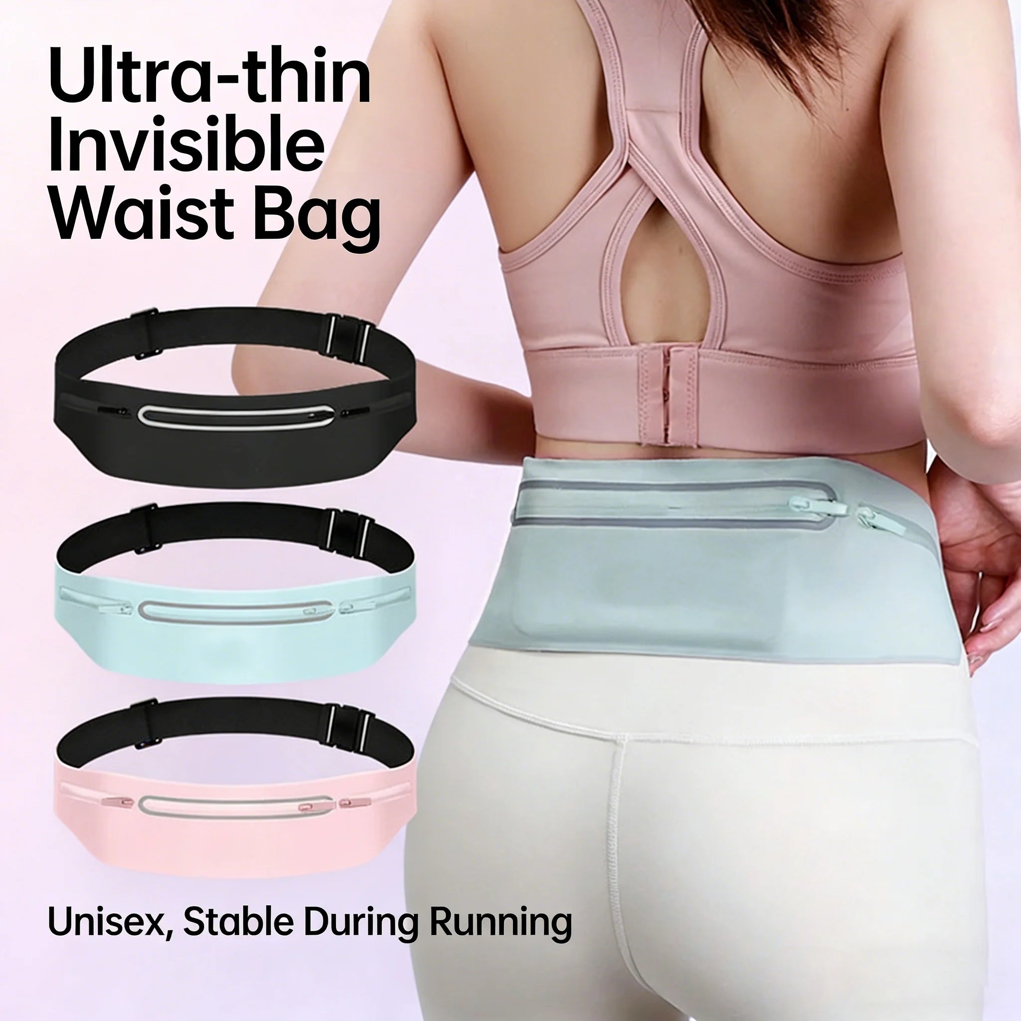 Waist Running Bag Sports Fanny Pack Waterproof Belt Phone Pouch