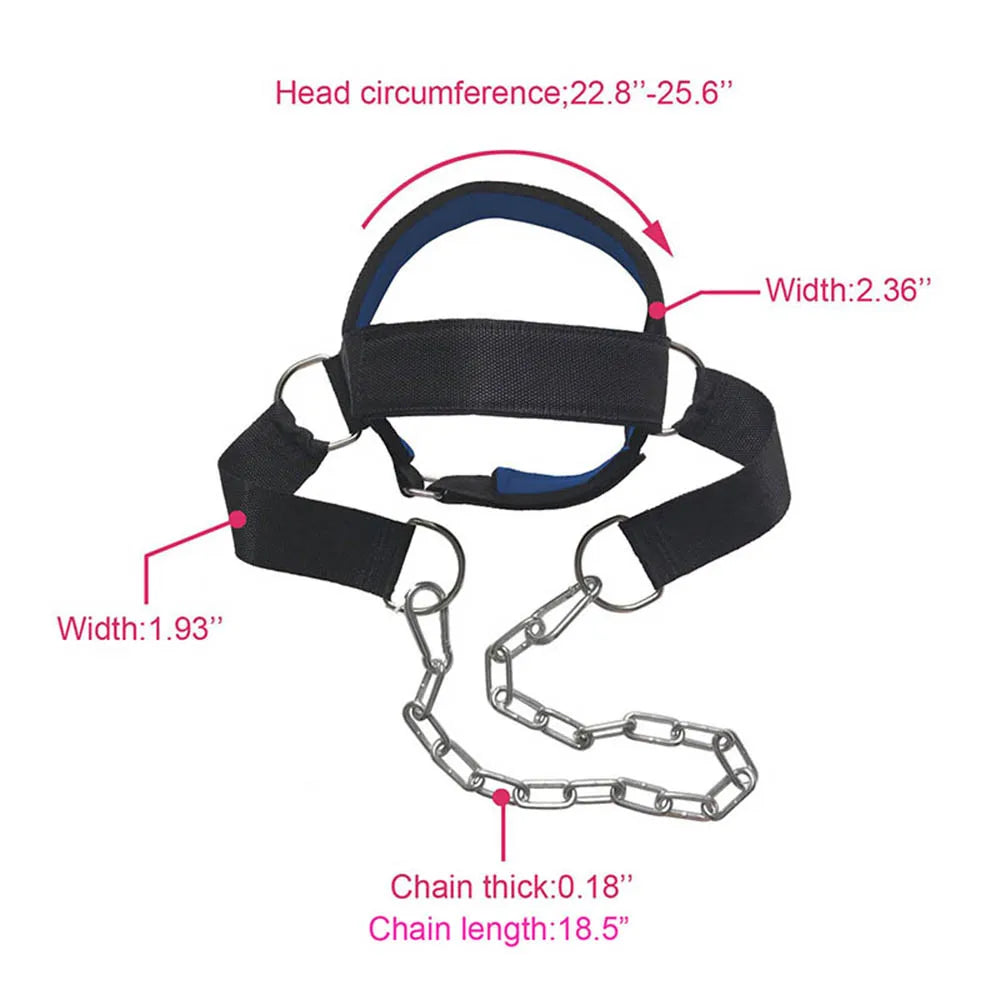 Neck Power Training Strap Adjustable Head Harness Gym Fitness
