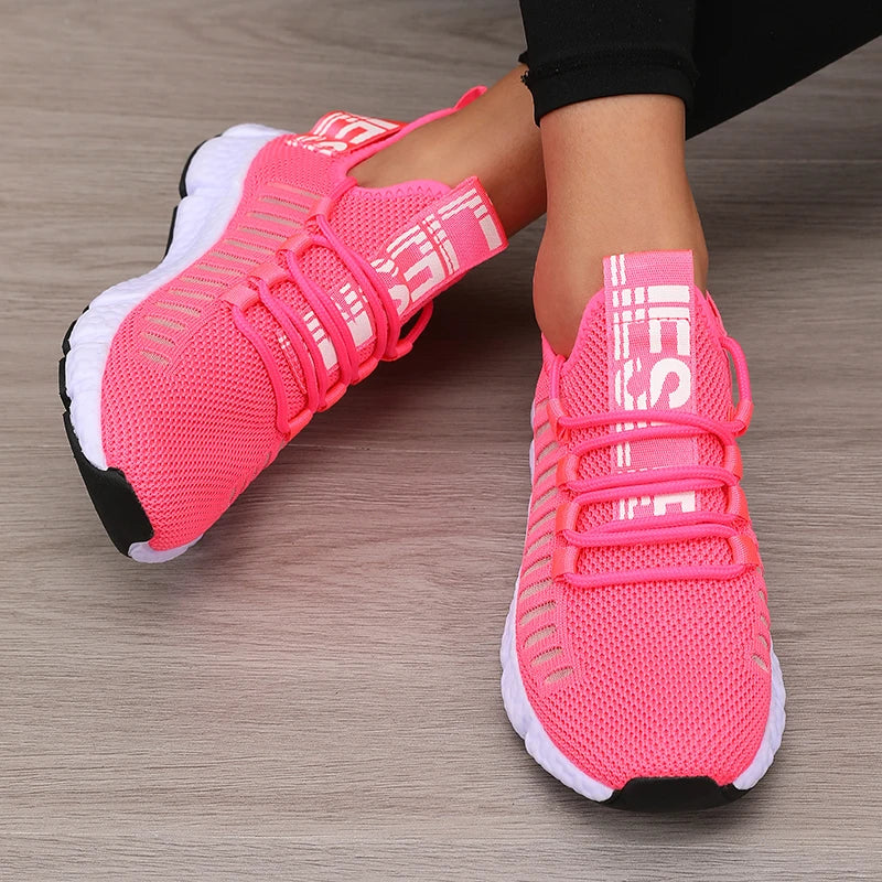 Women's Sports Shoes Mesh Lightweight Breathable Walking Flats