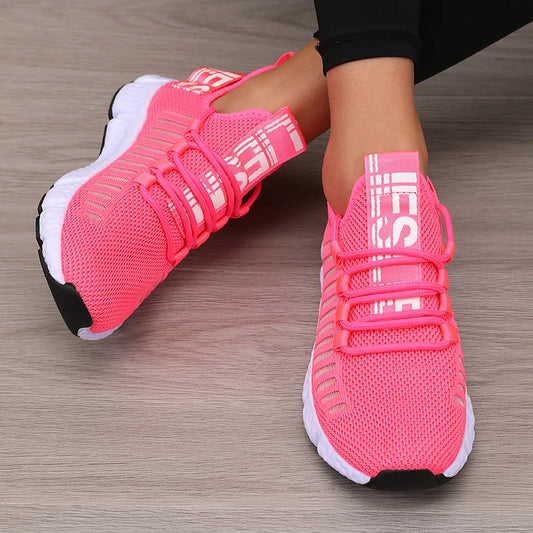 Women's Sports Shoes Mesh Lightweight Breathable Walking Flats