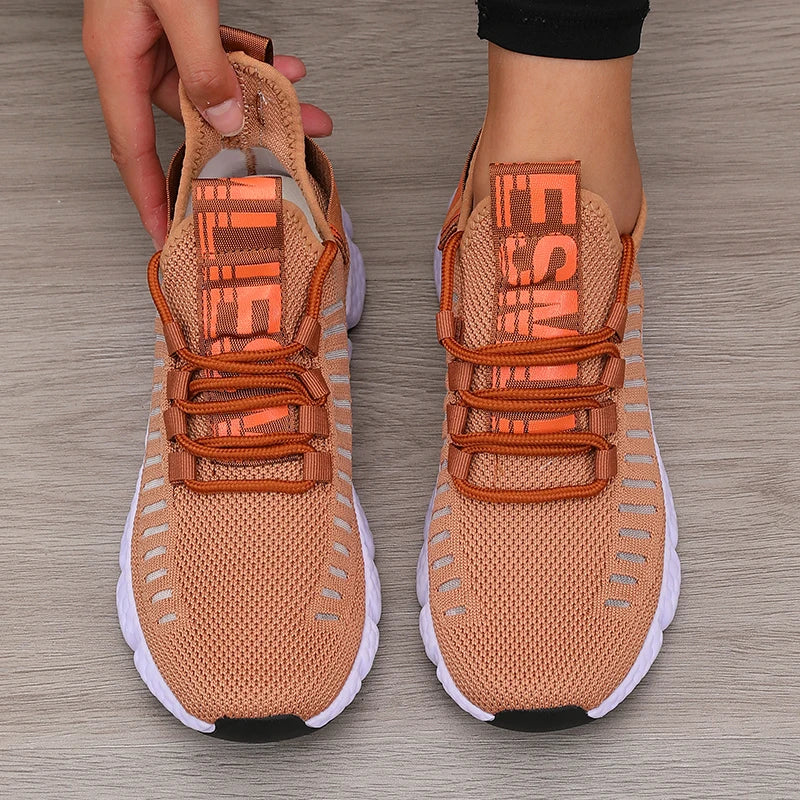 Women's Sports Shoes Mesh Lightweight Breathable Walking Flats