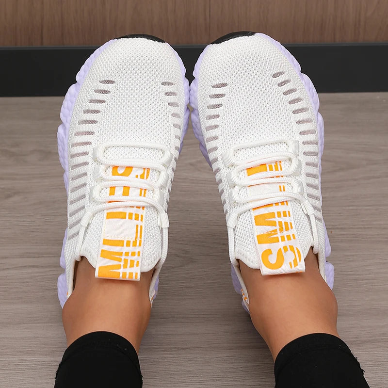 Women's Sports Shoes Mesh Lightweight Breathable Walking Flats