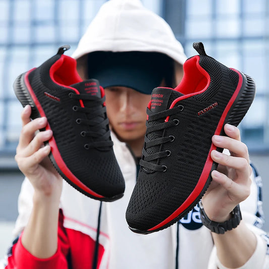 Men Running Sneakers Lightweight Breathable Mesh Casual Shoes