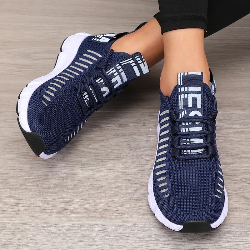 Women's Sports Shoes Mesh Lightweight Breathable Walking Flats