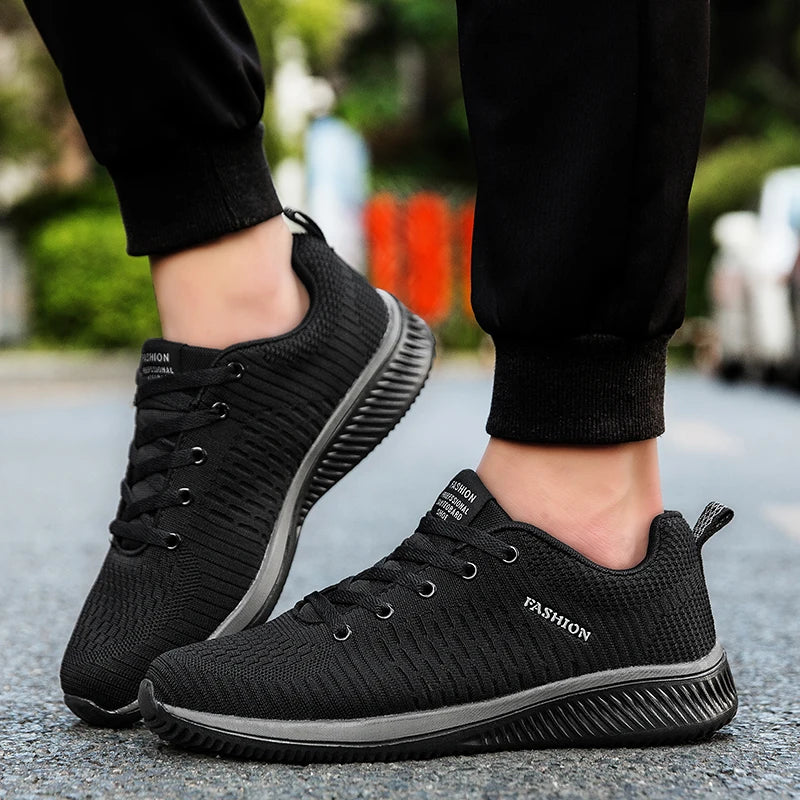 Men Running Sneakers Lightweight Breathable Mesh Casual Shoes