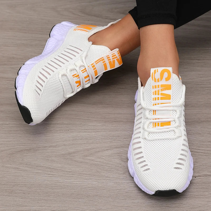 Women's Sports Shoes Mesh Lightweight Breathable Walking Flats
