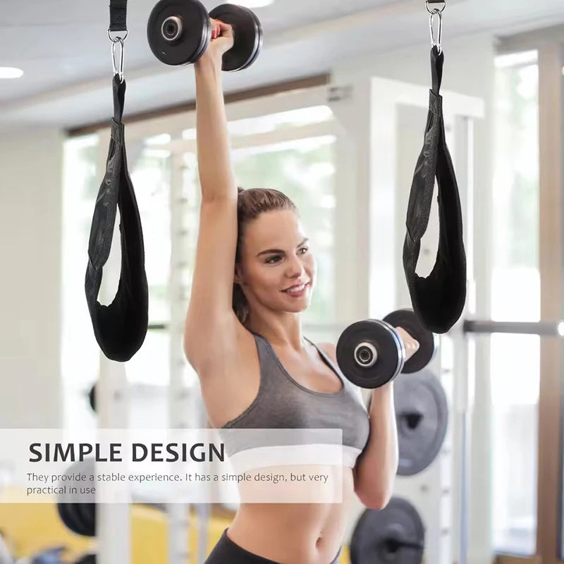 Fitness AB Sling Straps Heavy Duty Pull Up Bar Leg Raiser