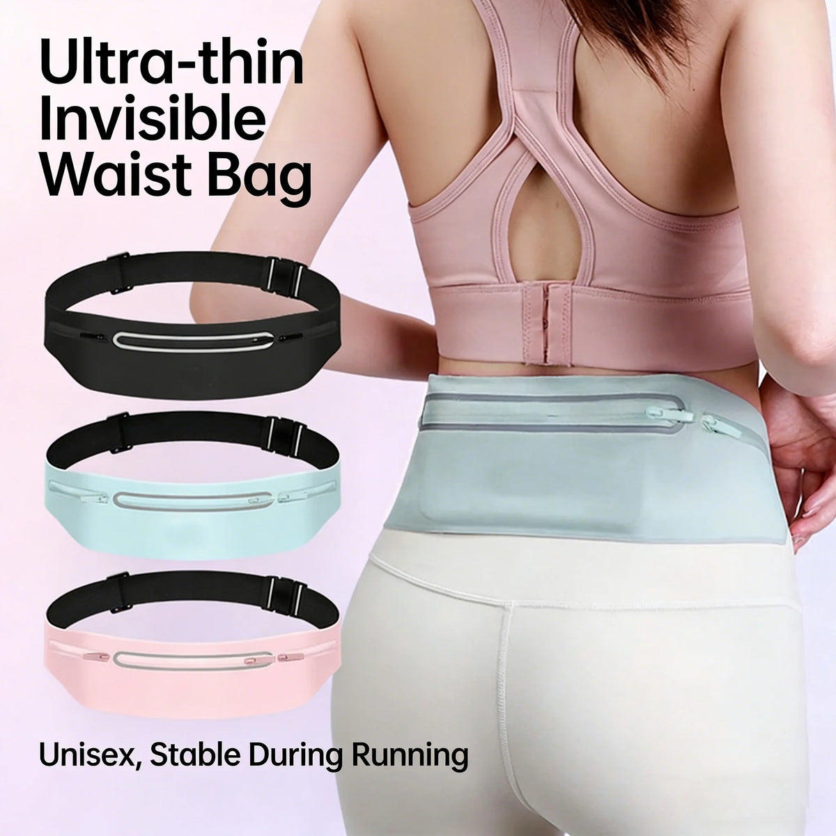 Waist Running Bag Sports Fanny Pack Waterproof Belt Phone Pouch