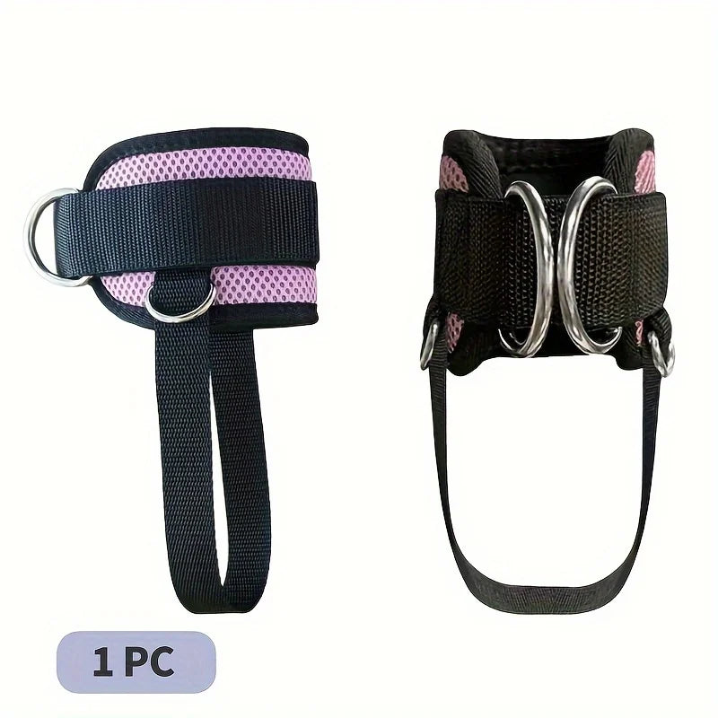 Fitness Ankle Straps Adjustable D-Ring Gym Leg Workout Cuffs