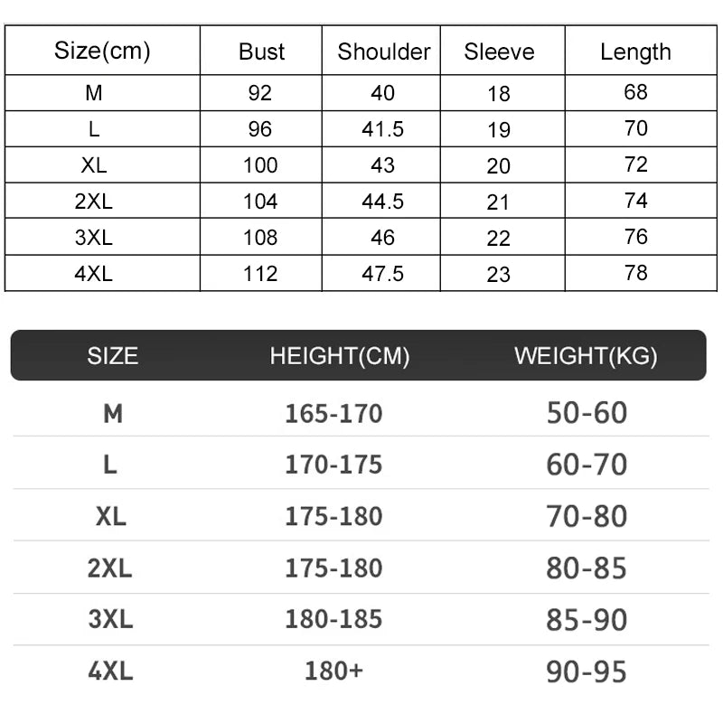 Summer Mens Quick Dry Running Shirts for Men - Oversized Short Sleeve Fitness Gym T-Shirts