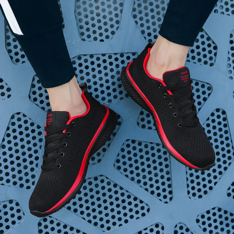 Men Running Sneakers Lightweight Breathable Mesh Casual Shoes
