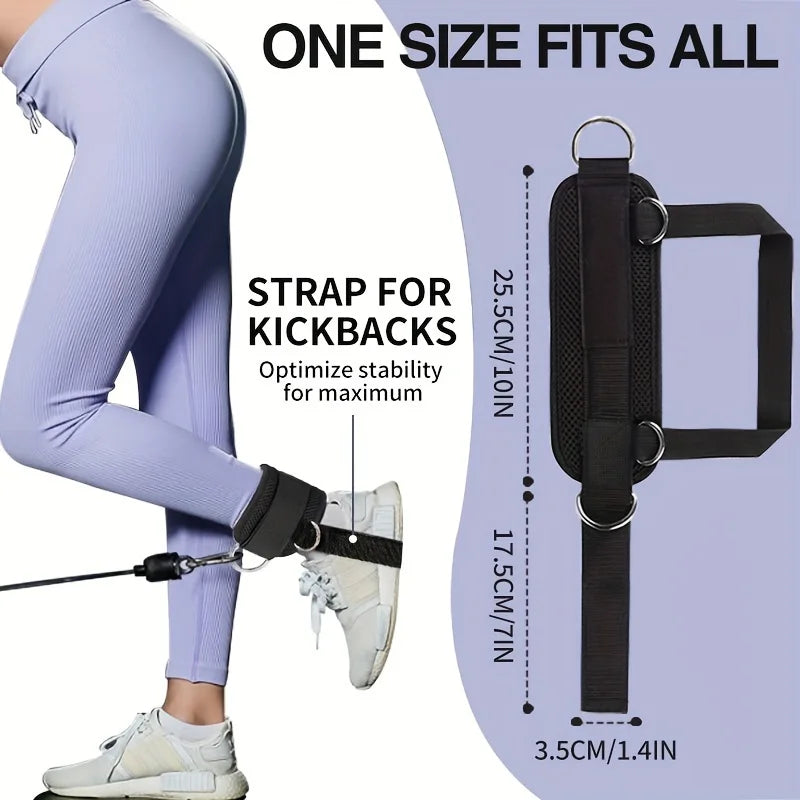 Fitness Ankle Straps Adjustable D-Ring Gym Leg Workout Cuffs