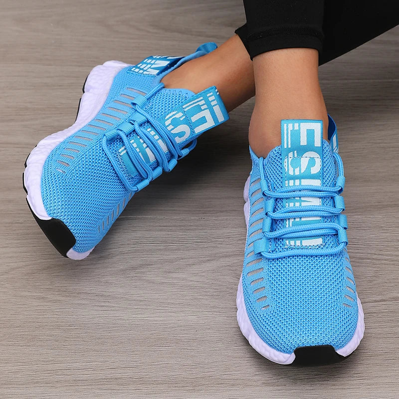 Women's Sports Shoes Mesh Lightweight Breathable Walking Flats