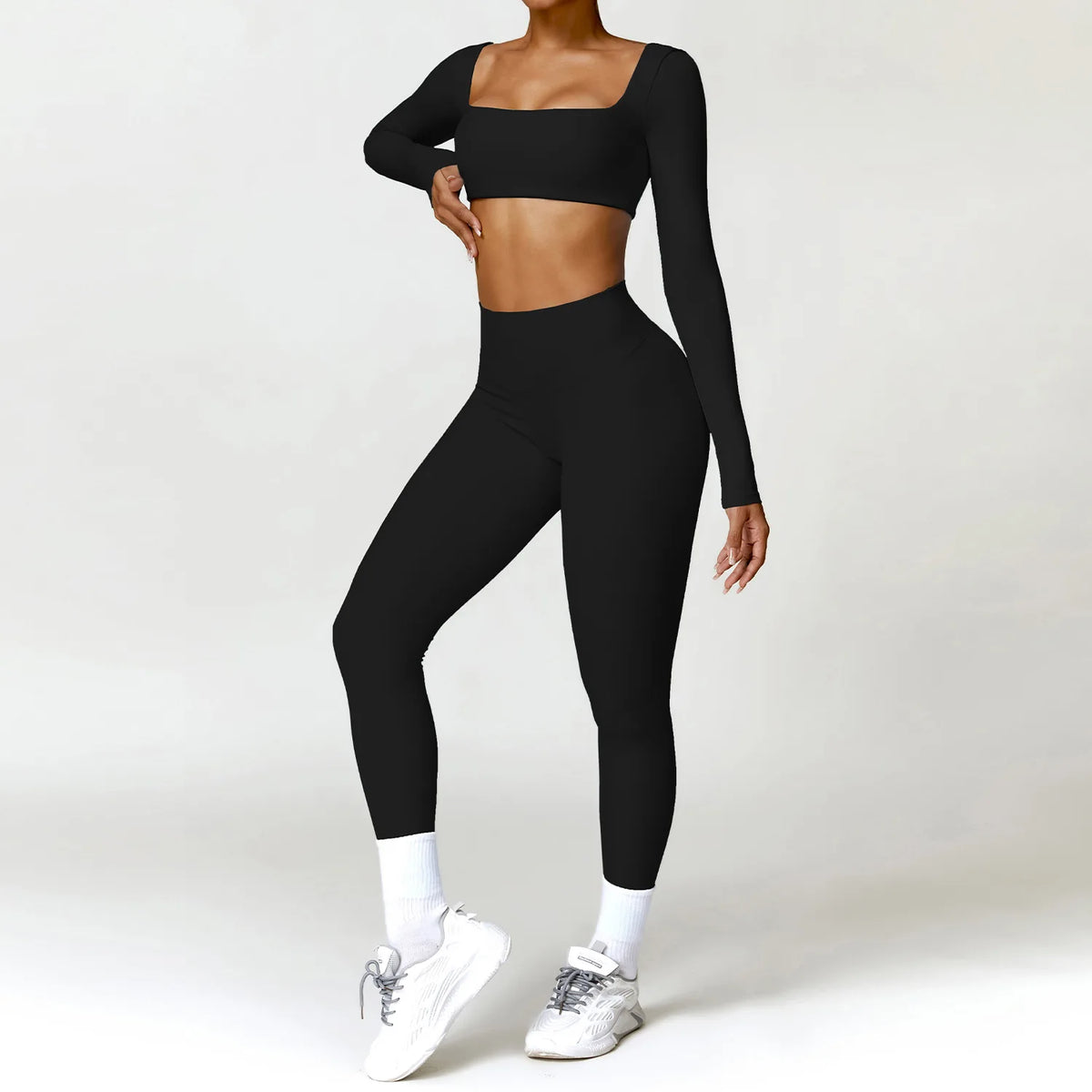 Women Tracksuit 2PCS Yoga Suit Quick Dry Gym Running Set
