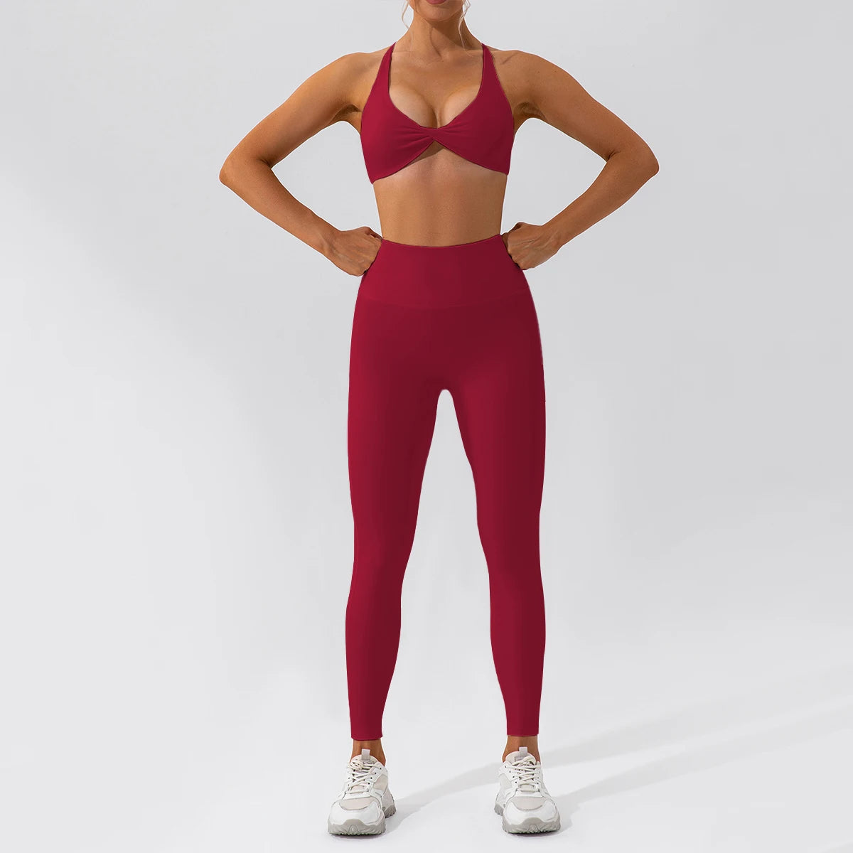 Women Tracksuit 2PCS Yoga Suit Quick Dry Gym Running Set