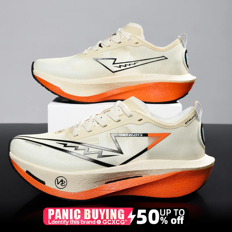 Running Shoes Carbon Board Marathon Breathable Lightweight Sneakers