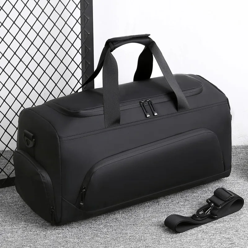 Sports Gym Bag Large Capacity Travel Duffel Shoes Storage